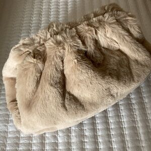 Anthropologie Faux Fur Convertible Clutch
